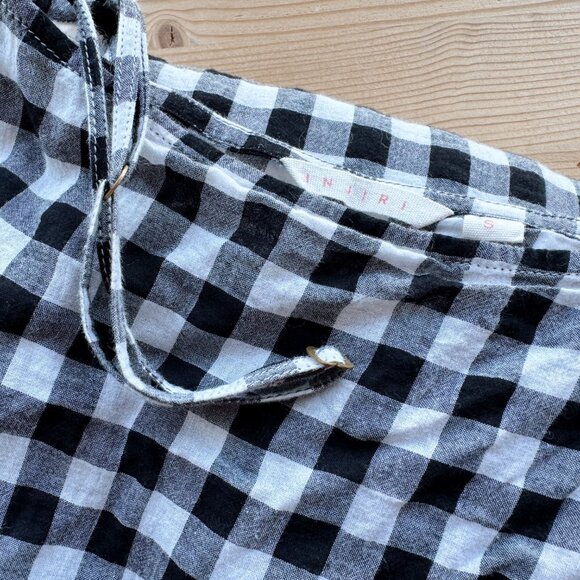 Injiri Slip Sundress in Black Gingham - Picture 3 of 4